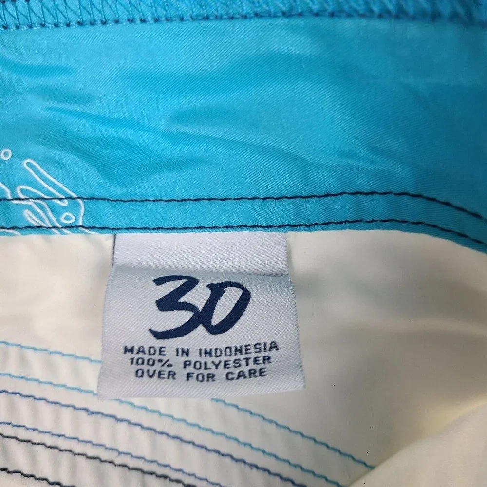 Men's Hollister Swim Trunks White Swim Board Shorts Size 30‎ Hollister Logo